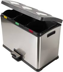 Perfetto 0468B Soptunna för Selektiv Sortering i Rostfritt Stål 3x12L