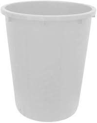Vit Soptunna med Lock 50L