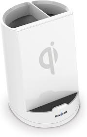 miniBatt PowerCUP - Qi Trådlös Laddare Penna (10 W) - Vit