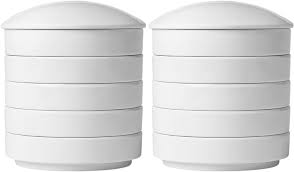COHEALI 2-pack Femlagers Keramiska Bläckplattor